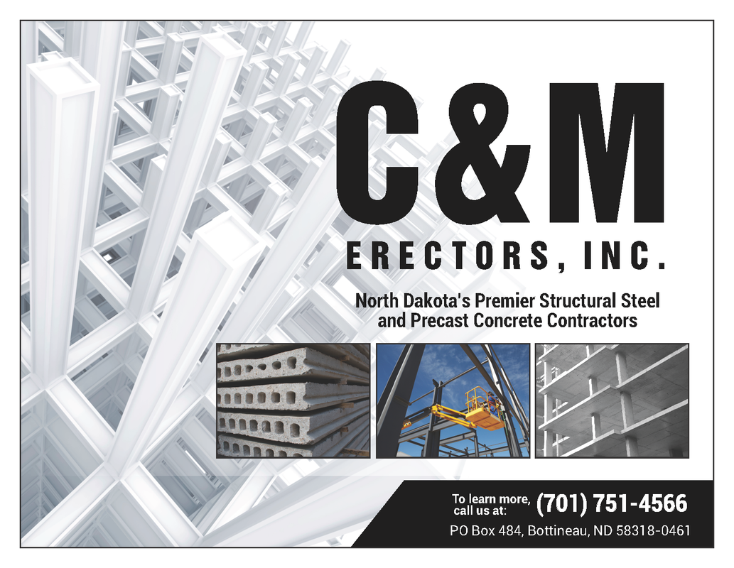 C & M Erectors ND's Premier Structural Steel and Precast Concrete Contractor 701-751-4566